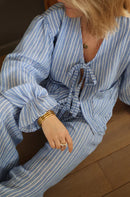 Blaues Streifen Set