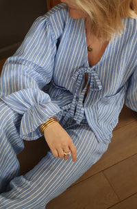 Blaues Streifen Set