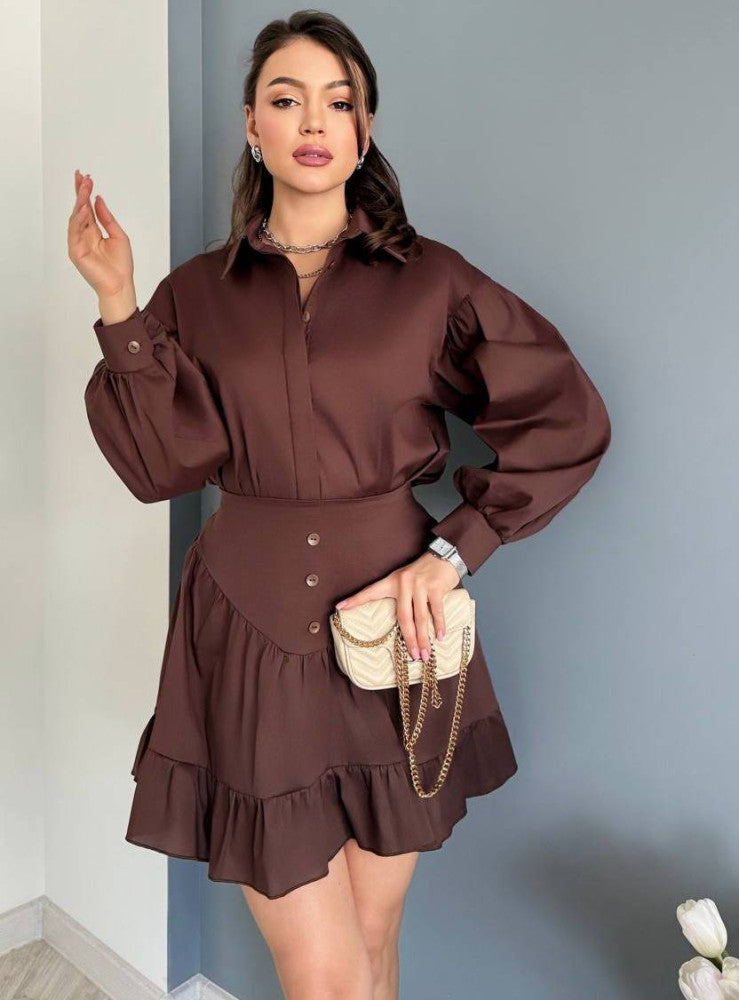 Blusenset mit High-Waist Rock