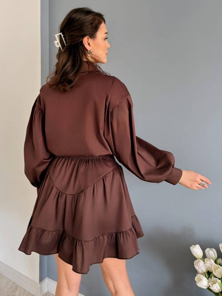 Blusenset mit High-Waist Rock