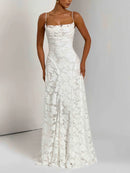 Lucy - Zartes Maxikleid mit Spitzendetail