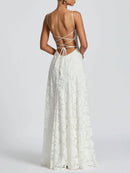 Lucy - Zartes Maxikleid mit Spitzendetail